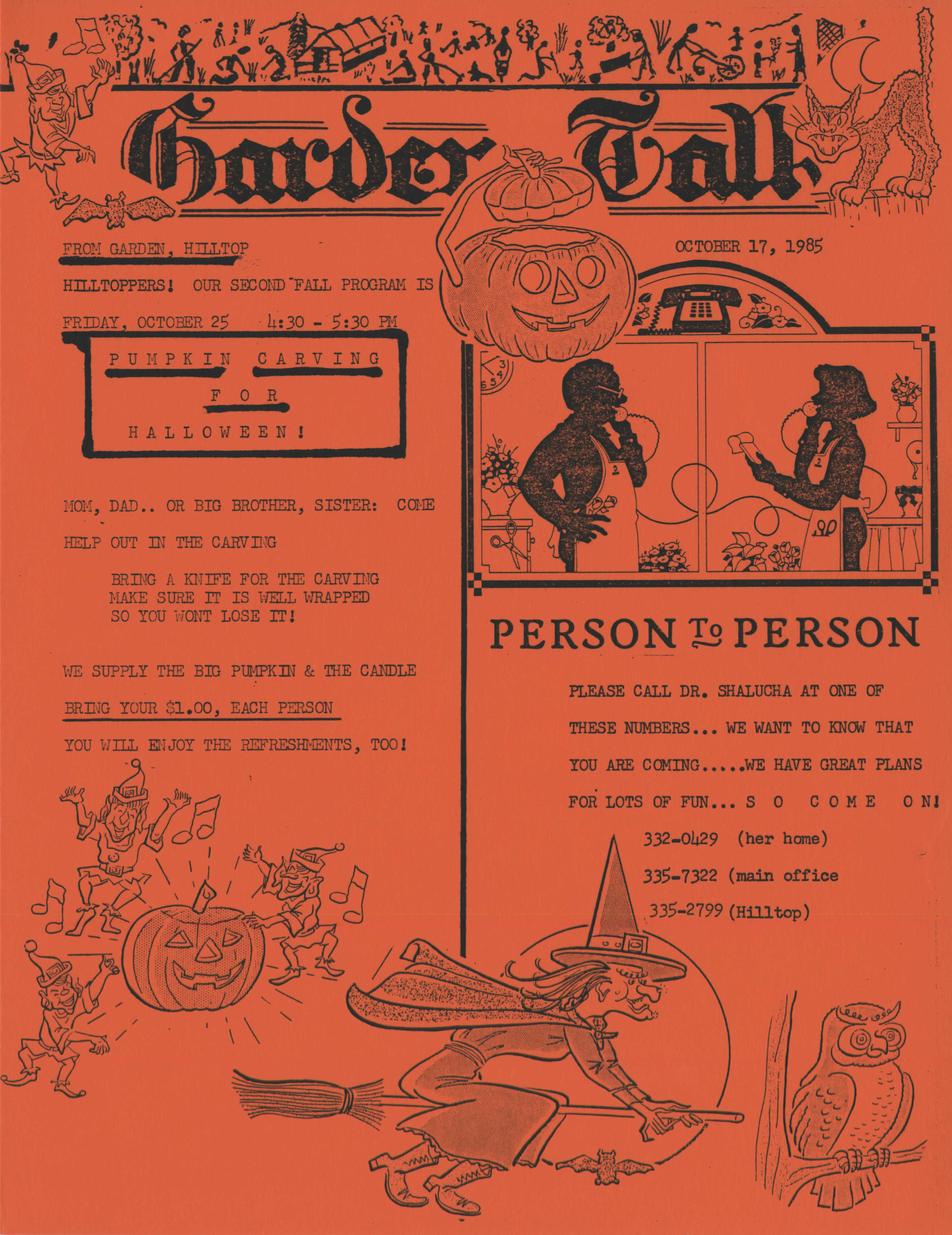 Garden Talk Newsletter: Halloween